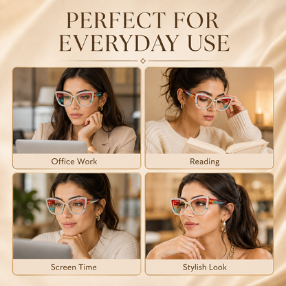 👓Fashion Modern Look Trending Eyeglasses Cat-Eye Anti-Blue Light Reading Glasses