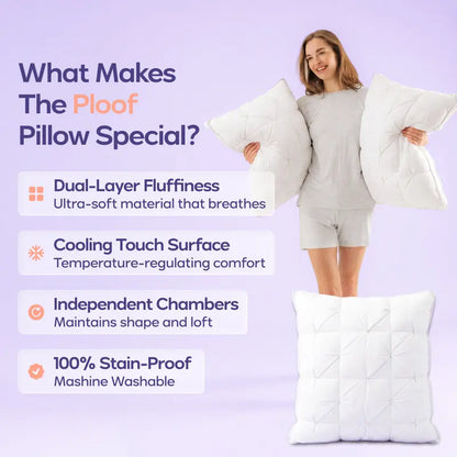 Extra-Fluffy Dual-Layer Pillow