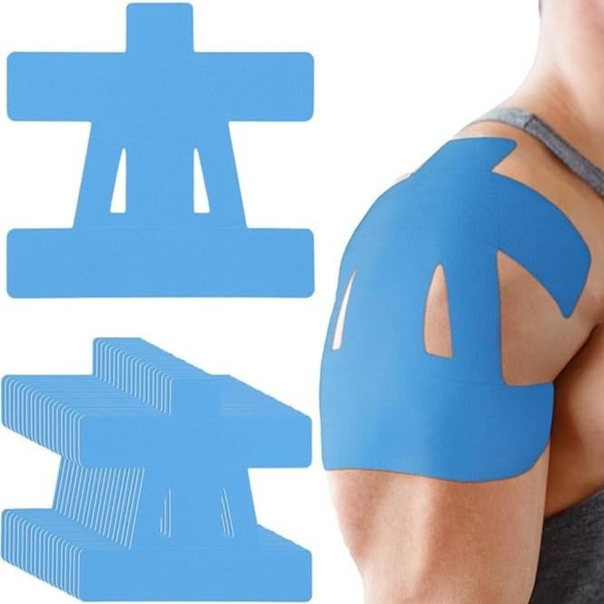 🔥Pre-Cut Shoulder Kinesiology Tape (Multi-Color Pack) - Instant Pain Relief & Rotator Cuff Support