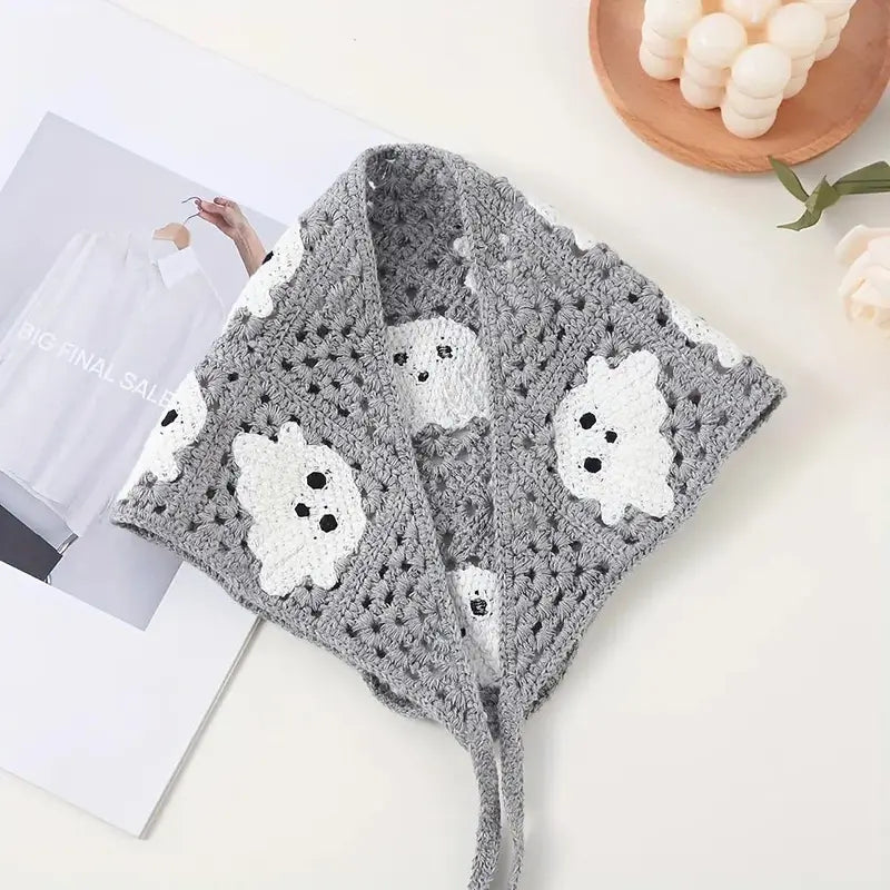 Women's Polyester Halloween Triangle Bandana Hair Accessory
