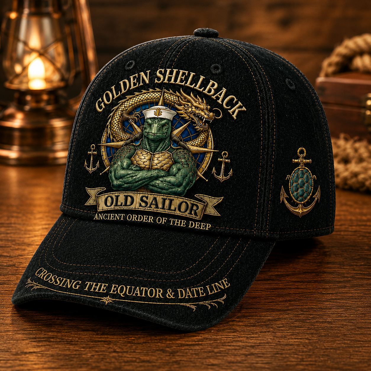 ⭐2026 USA Sale: Up to 50% OFF - 🔥Golden Shellback Cap