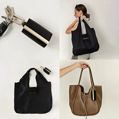 Foldable Keychain Tote Bag for Shopping & Travel