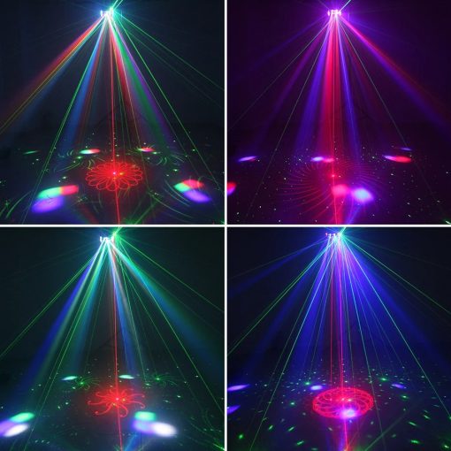 3-in-1 DJ Party Lights – RGBW Derby Beam, Sound Activated + Remote 🎶✨
