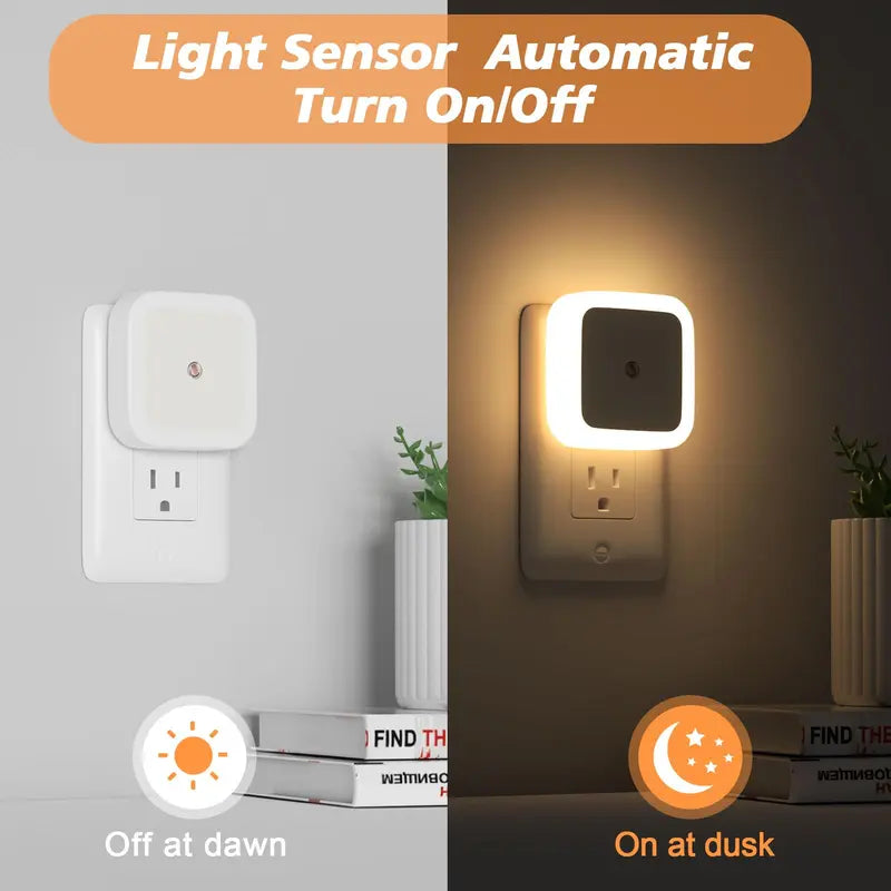 6-Pack Ultra-Energy-Saving Smart LED Night Lights