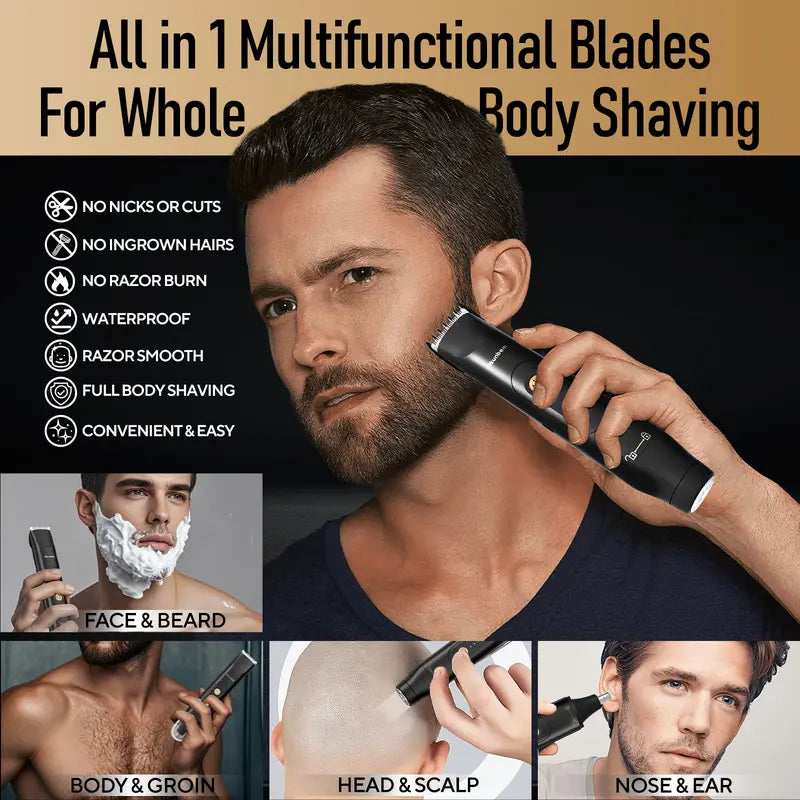 Electric Groin Hair Trimmer for Men,Nose Hair Trimmer