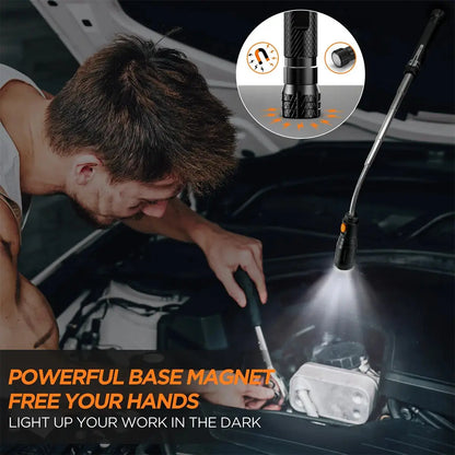 Extendable Magnetic Pickup Tool with LED Light – Telescoping Grabber for Hard-to-Reach Places