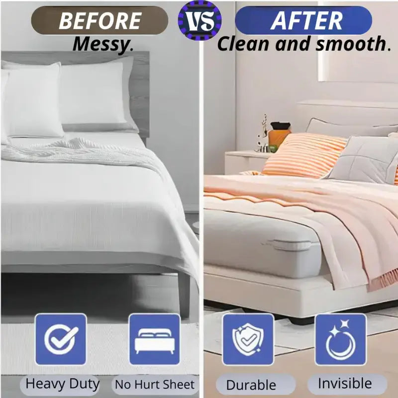 4pc Bed Sheet Holder Strips - Secure Fit for Mattress