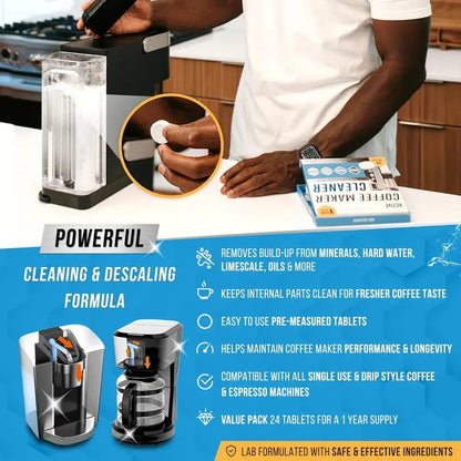 🔥2026 HOT SALE-49% OFF💦Coffee Machine Cleaner Descaler Tablets