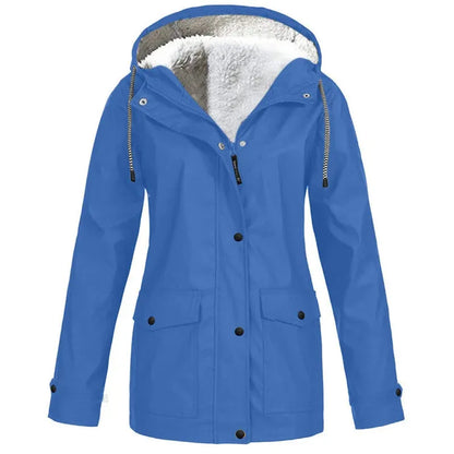 🏆 LIMITED TIME 65% OFF ❤️‍🔥 Women's Plush-Lined Windproof Hooded Jacket