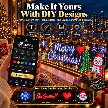 🎄💯Smart Animated Curtain Lights – App-Controlled RGB Balcony & Window Display