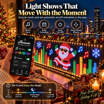 🎄💯Smart Animated Curtain Lights – App-Controlled RGB Balcony & Window Display