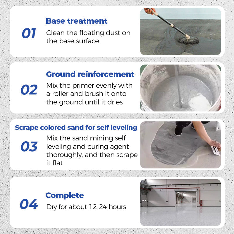 🏚️High-Gloss Self-Leveling Epoxy Floor Coating – Transform Garages, Basements & Workshops