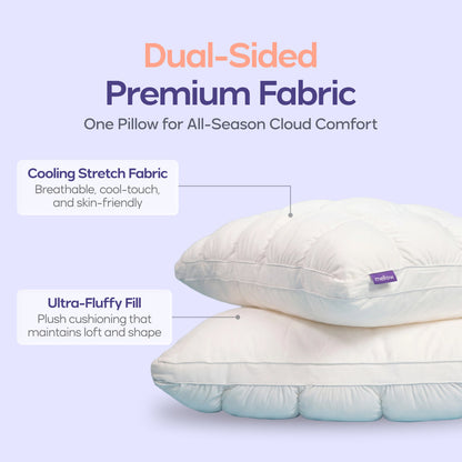 🥐 Mellow Puff™ Bread Loaf Pillow – Ultra Plush Cooling Comfort