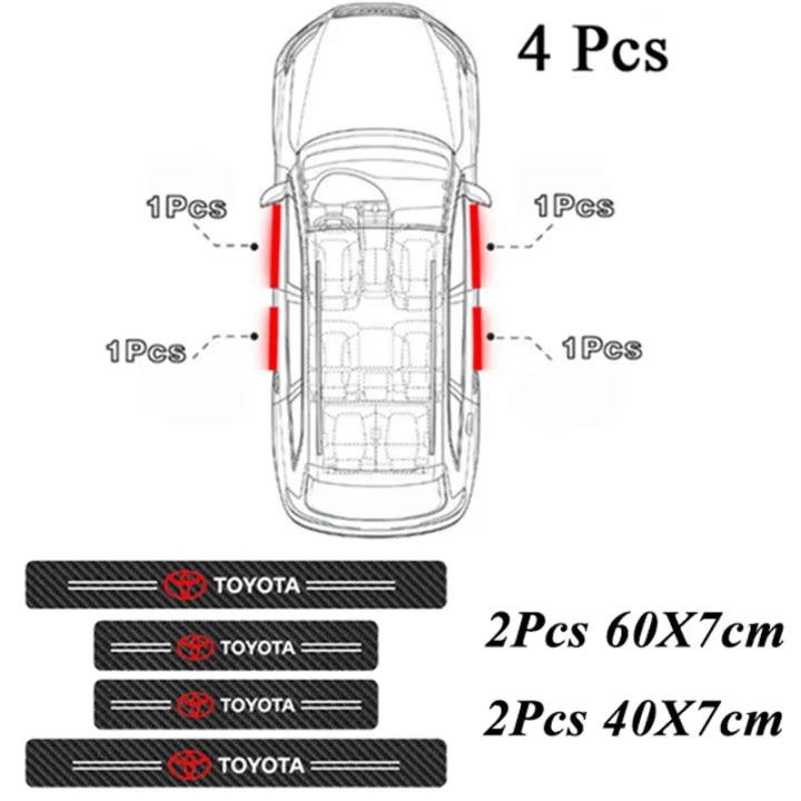 Door Sill Protectors with Logo — Front Doors, Rear Doors & Trunk