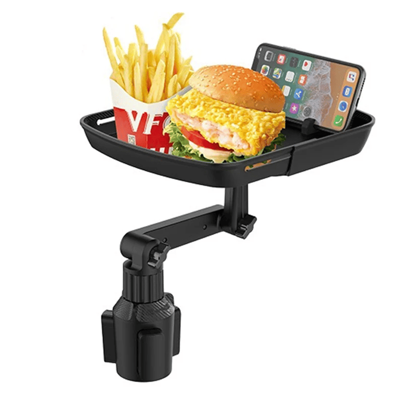 🎉 360° Rotating Car Food Tray & Phone Holder