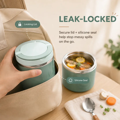 🍱 Portable Insulated Stainless Steel Lunch Box