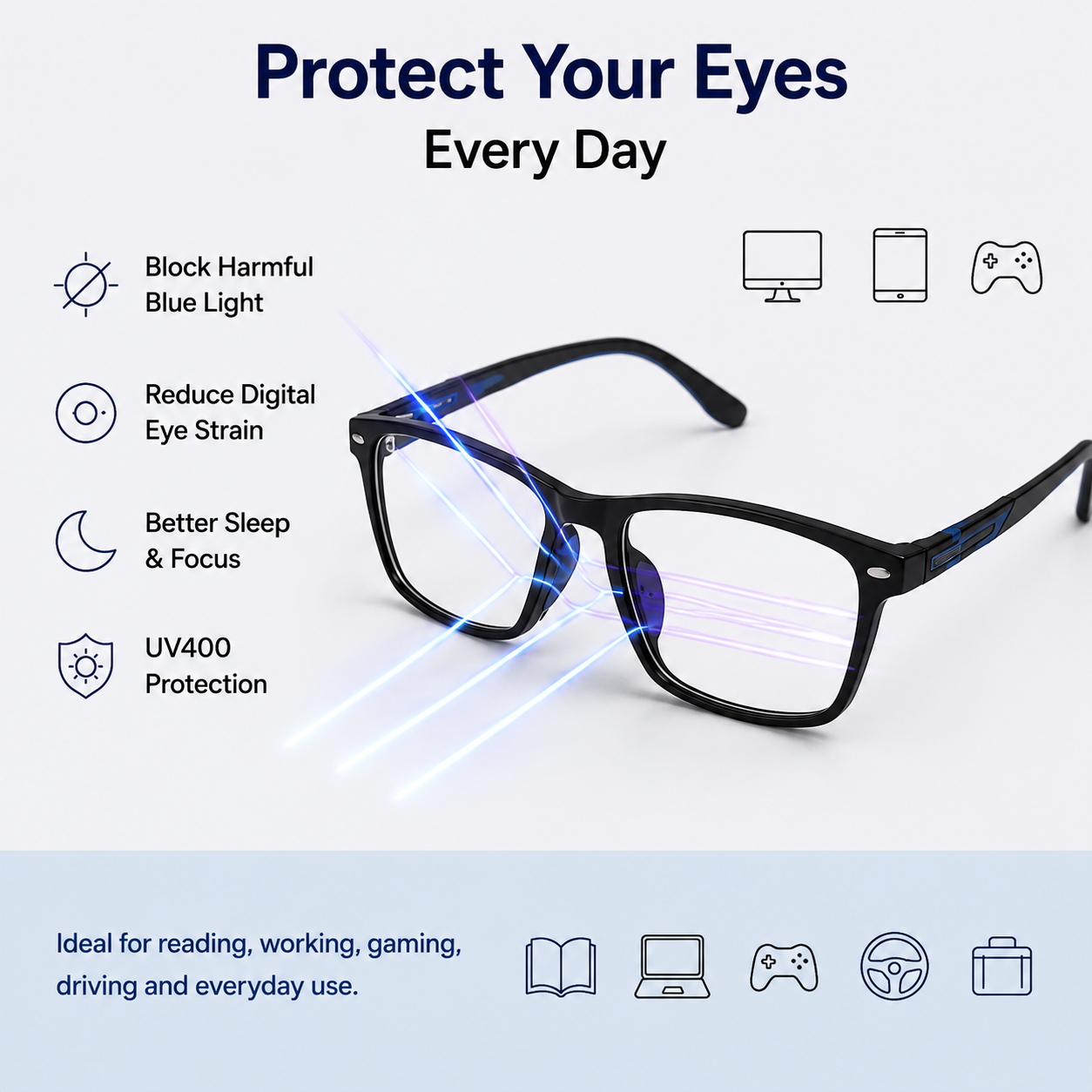 🔥 VisionSync AutoFocus+ Multifocal Glasses | Near-to-Far Vision for Adults 35+