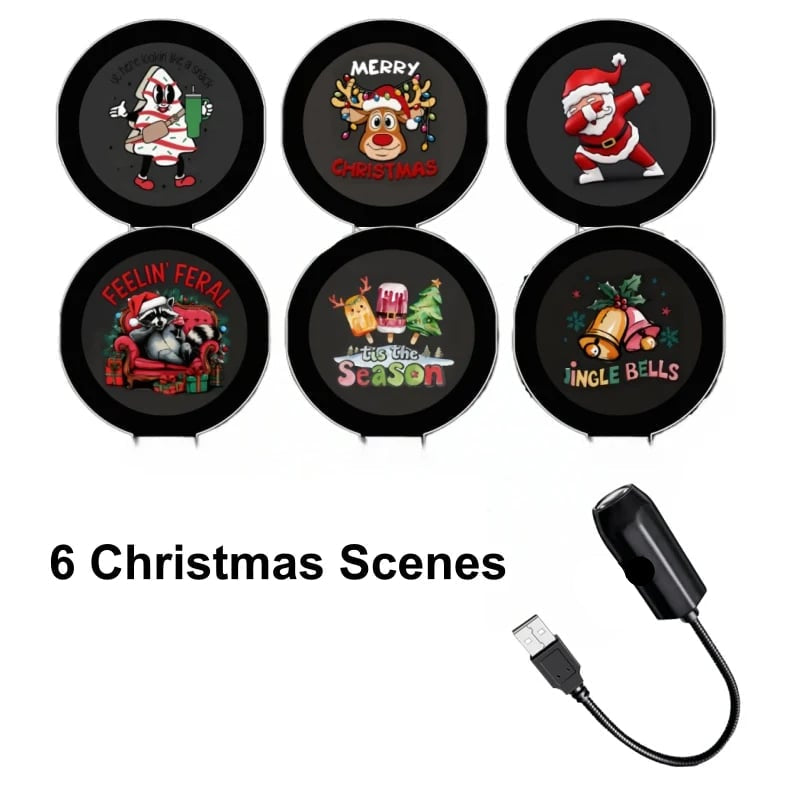HD Christmas Projector – 6 or 10 Festive Scenes