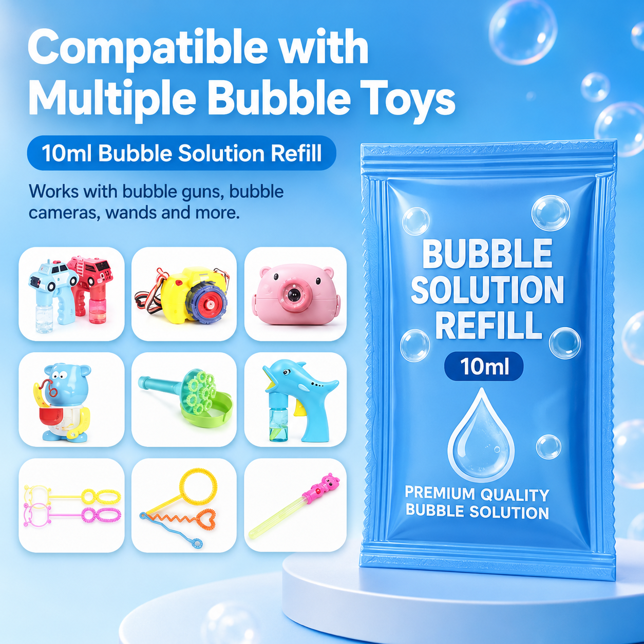 🫧 Angel Bubble Blaster – Bubbles Inside Bubbles Magic Bubble Gun for Kids Outdoor Fun, Party & Family Entertainment