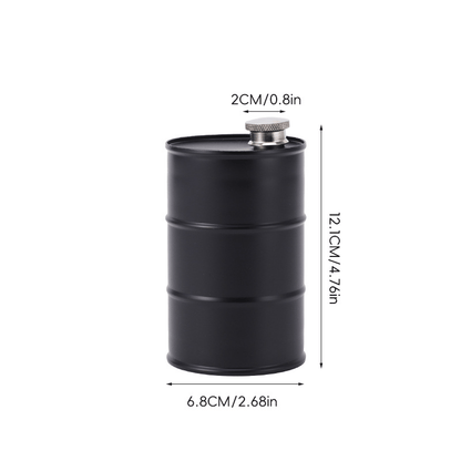 350ml/750ml Oil Drum Anti-rust Leak-proof No Odor Portable Wine Storage🛢Food Grade Camping Whisky Flagon Wine Jug Camping Supplies