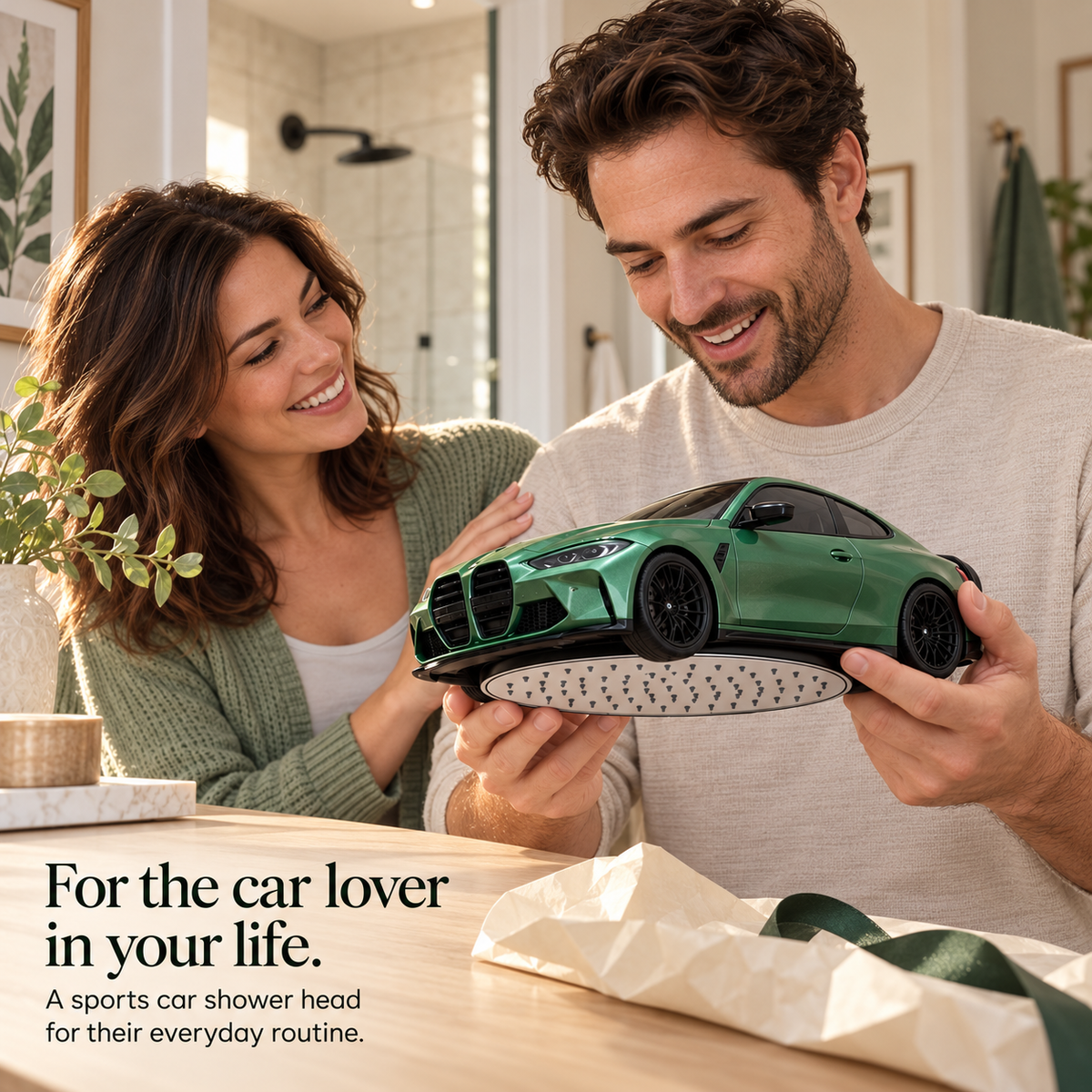 🚿 Sports Car Shower Head – Turn Your Daily Shower into a Car Lover’s Dream 🏎️