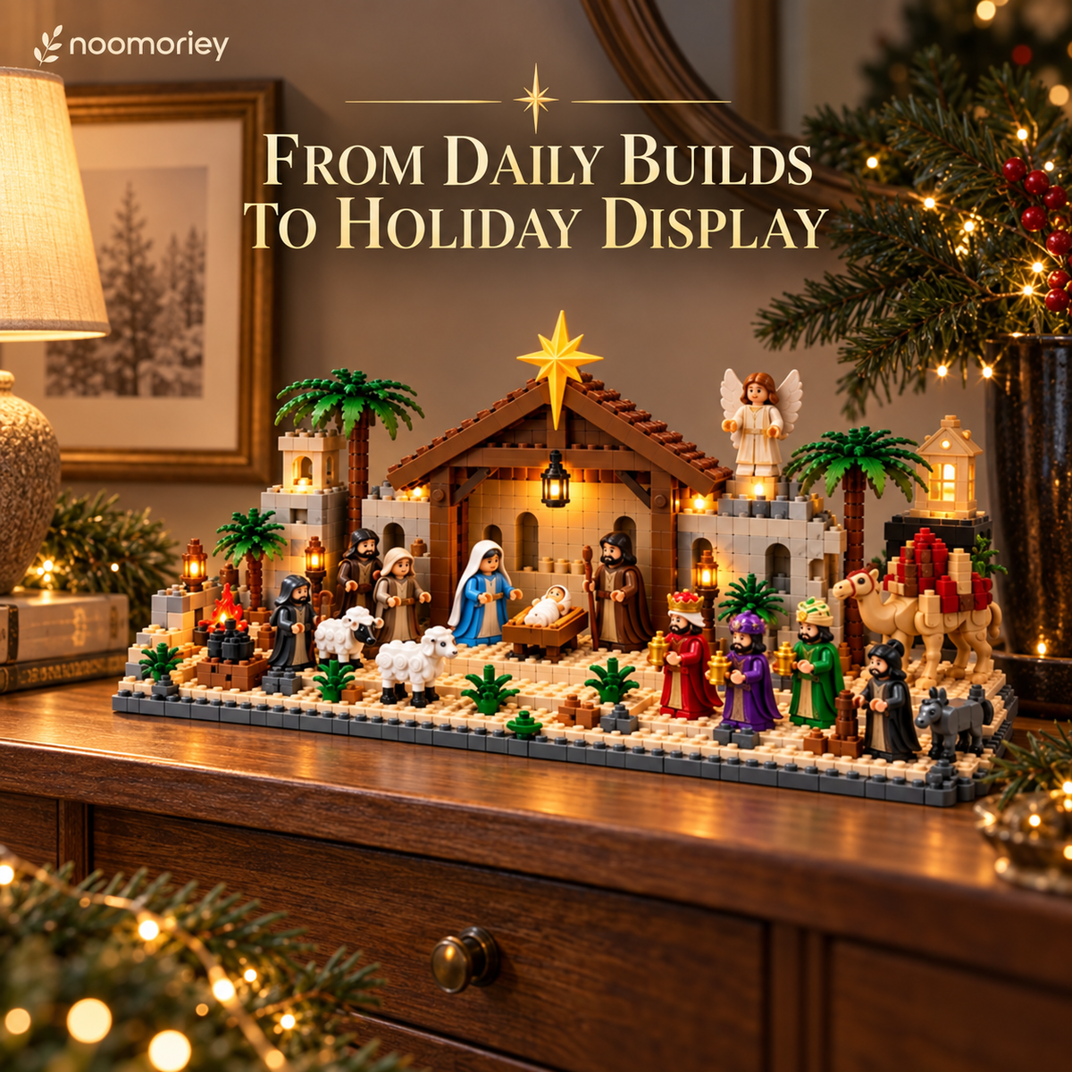 ⭐ Nativity Story Building Advent Calendar – 24-Day Christmas Countdown Set