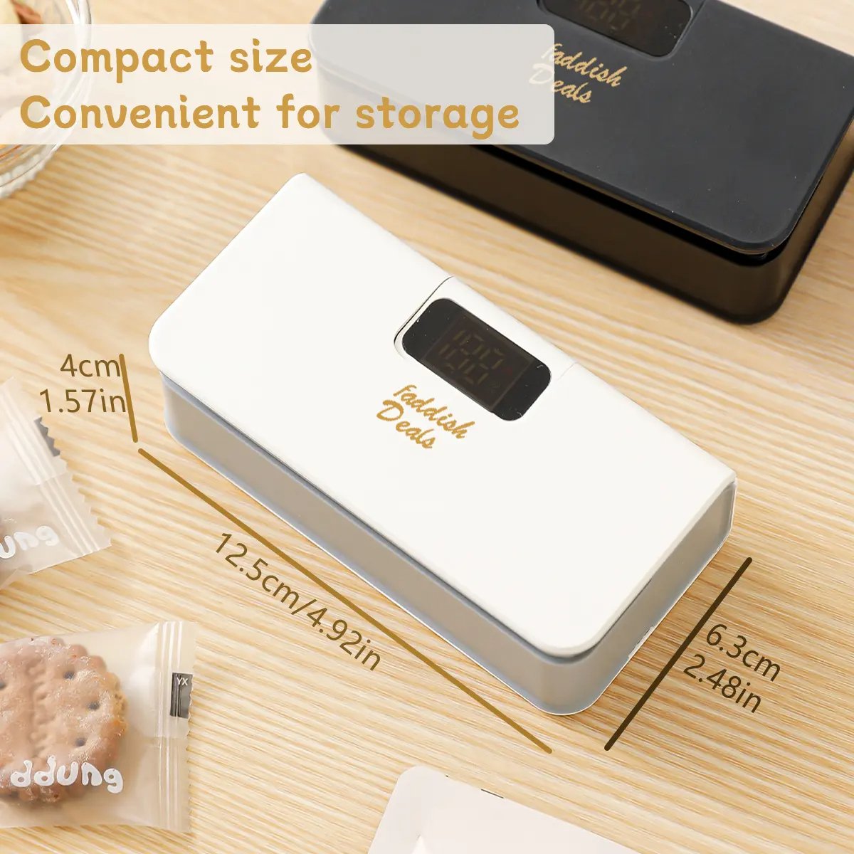 🔋 Portable Power Sealer: USB Rechargeable Mini Heat Sealer for Food Storage
