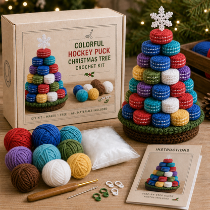 🔥LAST DAY 50% OFF - 🎄Sports Ball Christmas Tree Crochet Kit