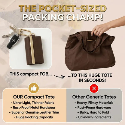 🛍️ Fold & Go! Keychain Tote Bag – Your Pocket-Sized Shopping Hero ♻️✨
