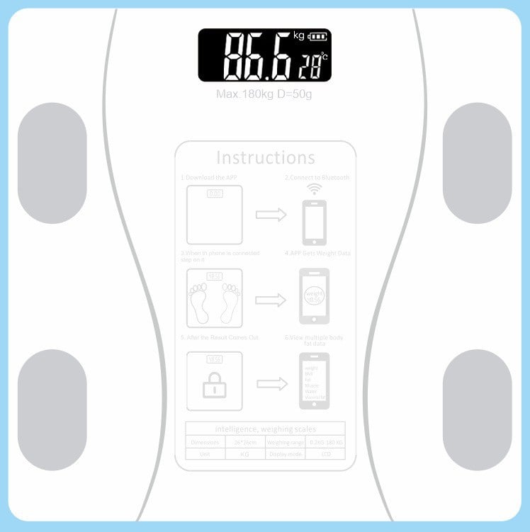 Bluetooth body fat scale
