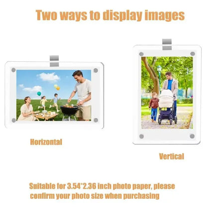 Magnetic Car Sun Visor Photo Clips Clear Acrylic Display Frames-3 Pack Car Picture Holder