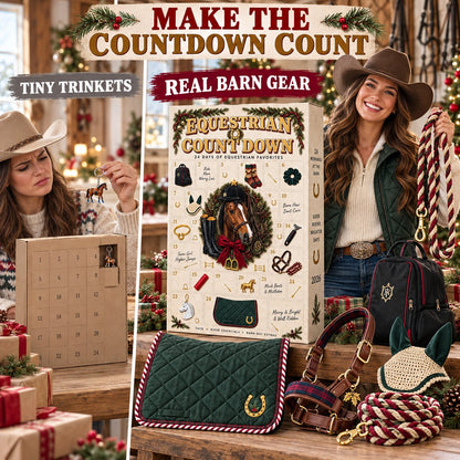 🐎 Equestrian Countdown Calendar — Real Tack Behind Every Door, From Christmas Eve to Christmas Morning