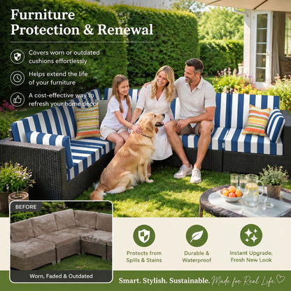 🛋️Outdoor Patio Sofa Cushion Covers