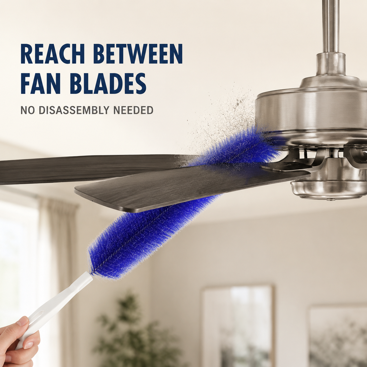 💖🎁Flexible Microfiber Fan Duster Brushes – Reusable Cleaning Tools (2/4 Pack)