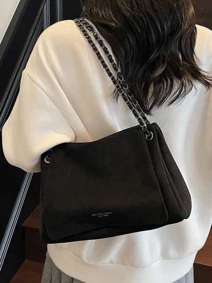 Women's Fall/Winter Suede Shoulder Bag