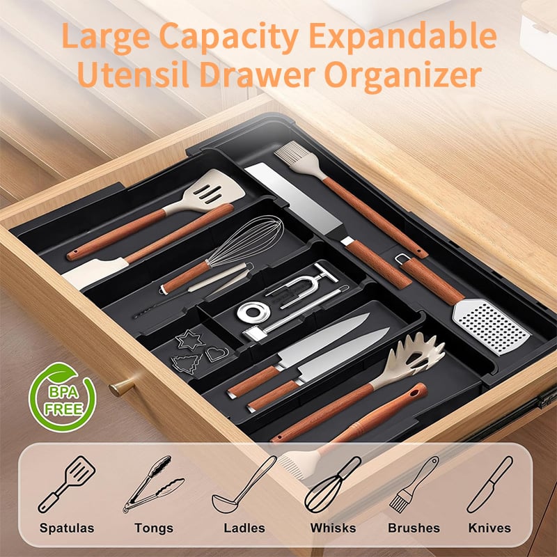 FREE SHIPPING🔥🔥Expandable Kitchen Utensil Drawer Tray
