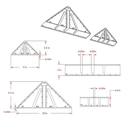 Professional Heavy Duty Metalworking Miter Square