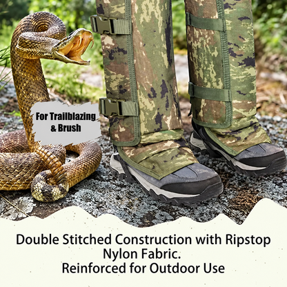 Snake-Resistant Outdoor Leg Gaiters – Adjustable Heavy-Duty Protection
