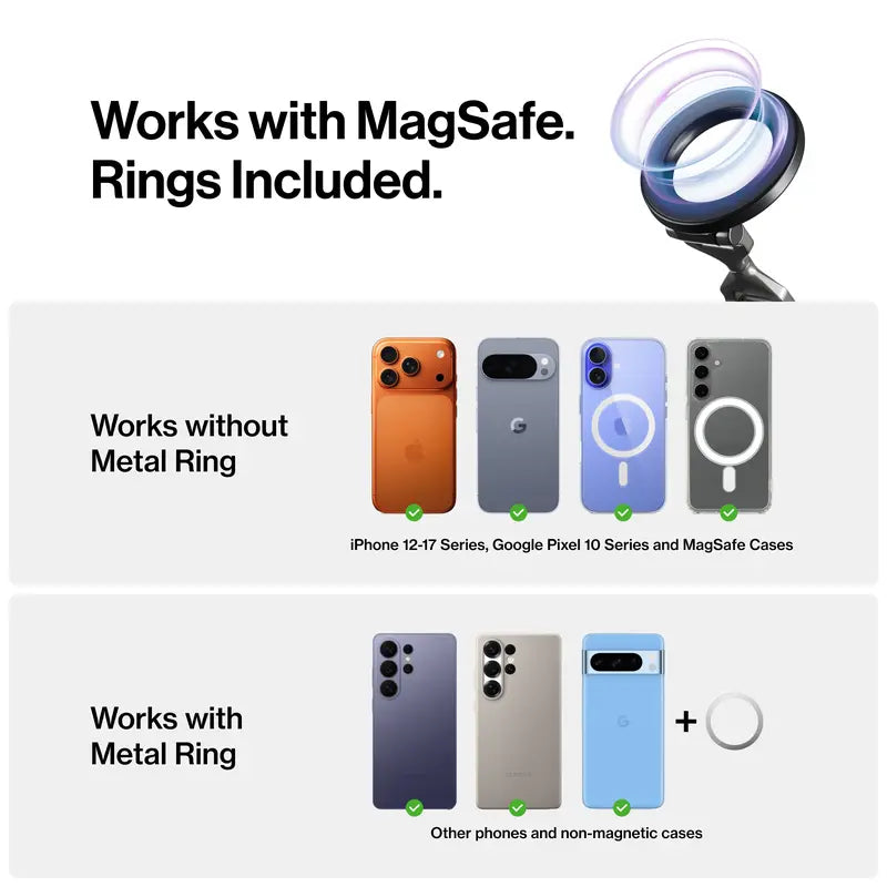 Phone Mount | NanoSuction & MagSafe