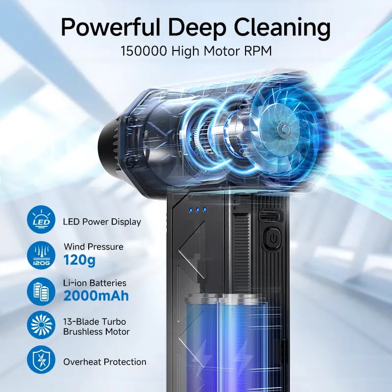 🔥BUY 2 FREE SHIPPING⏰180W Ultra-Powerful Cordless Electric Air Duster