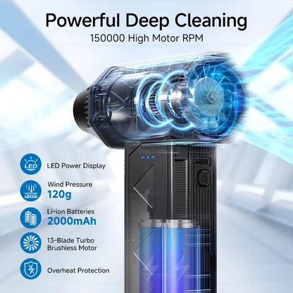 🔥BUY 2 FREE SHIPPING⏰180W Ultra-Powerful Cordless Electric Air Duster