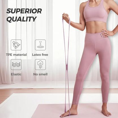 Resistance Bands - Figure 8 TPE Exercise Bands for Women