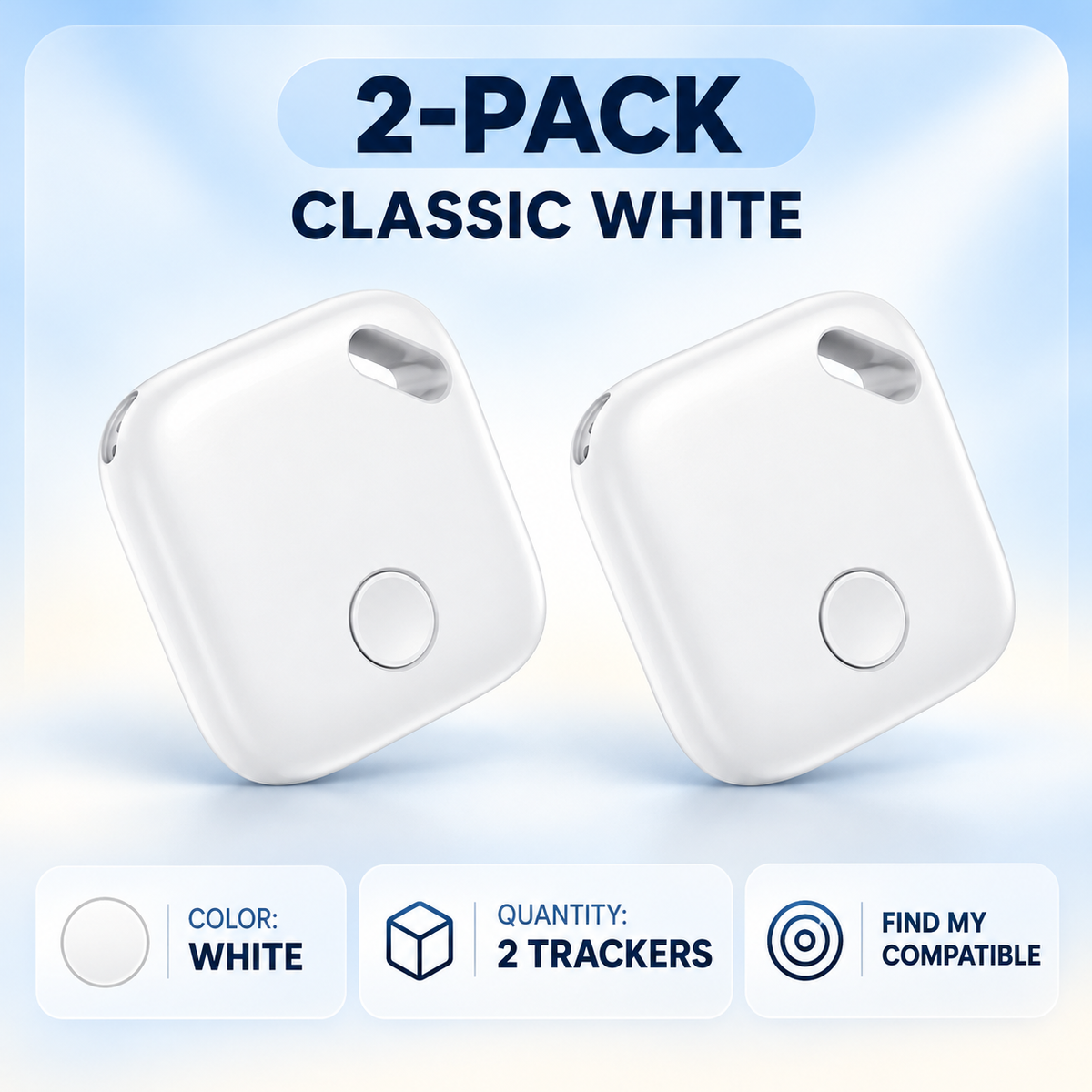 🔎 Find My-Compatible iTag Tracker – Smart Anti-Loss Tag for Keys, Wallets, Bags & Luggage