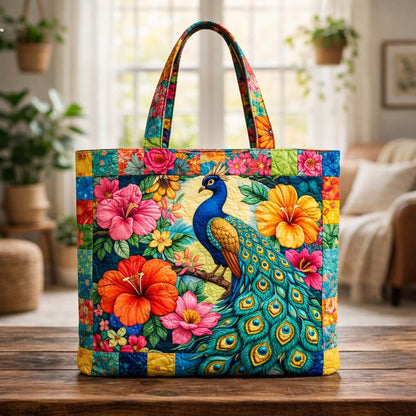 Retro Hippie Van Quilted Tote – Boho Style Meets Everyday Function 🌈🌸