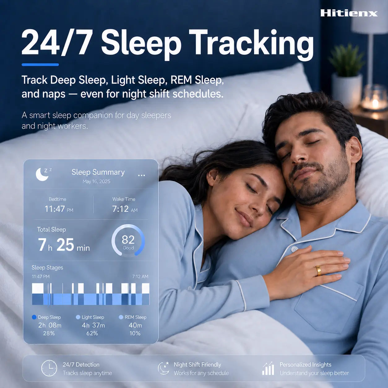 Smart Ring - Wellness Tracker with Heart Rate & Sleep Insights