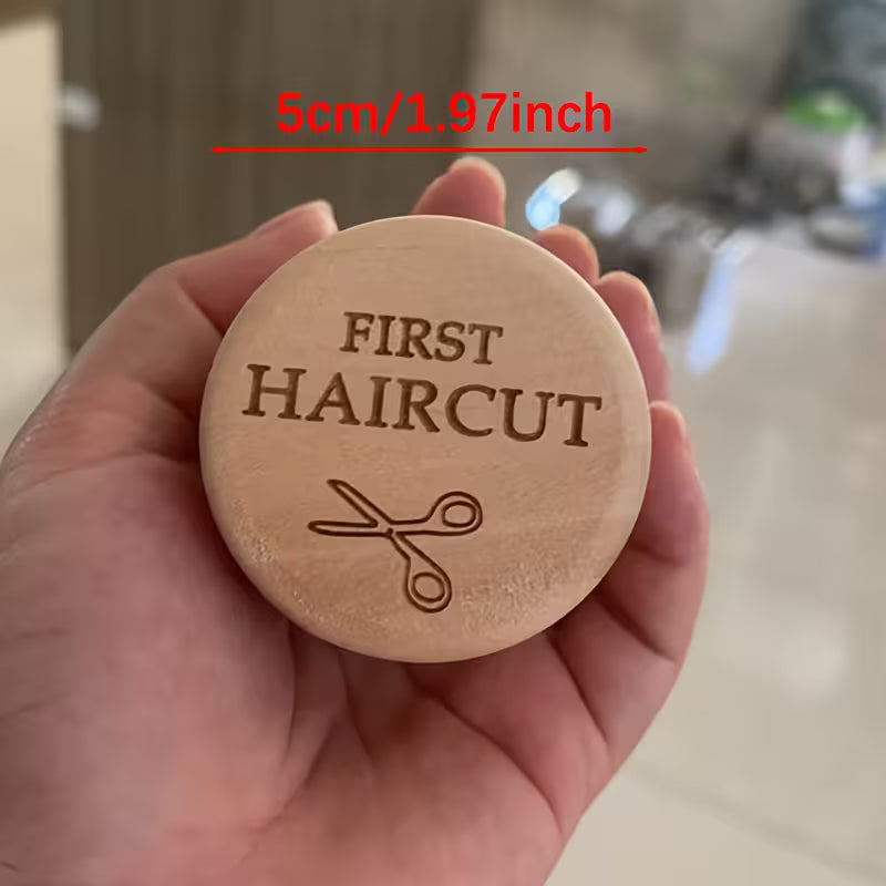 🌳👶Natural Wood Fetal Hair Keepsake Box | Baby First Hair & Memory Shadow Box