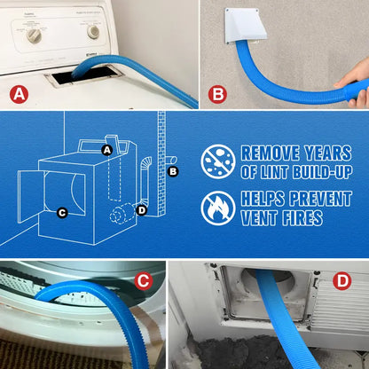5 Pieces Dryer Vent Cleaner kit
