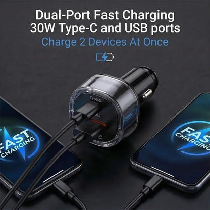 2-in-1 Smart Car Charger & Vehicle Tracker