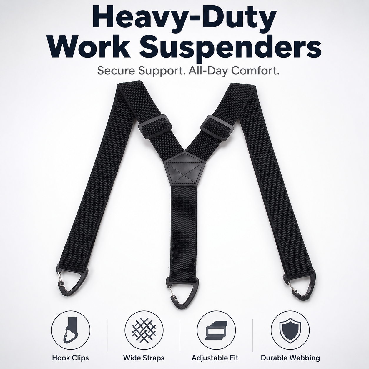 ⏰Men's X-Back Suspenders with Hook Clips