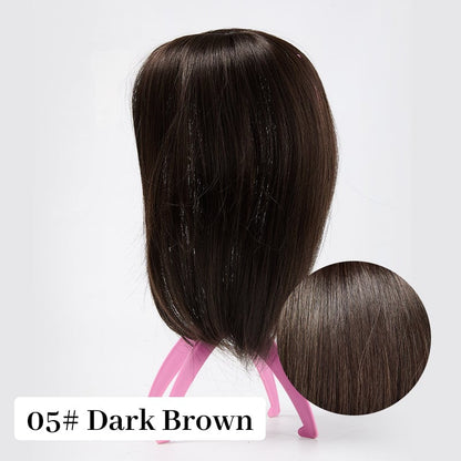 💥Superior Quality-Natural Hair Toppers With Bangs For Women